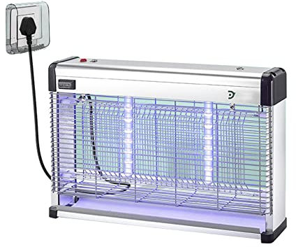 YYUINU 2500V Insektenvernichter, 2 IN 1 Insektenvernichter Elektrisch Mückenlampe, Insektenfalle Moskito Killer Mit UV-Lampe,Schlafzimmer Camping Garten,120m²,DX30