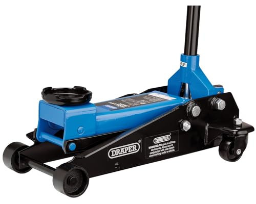 Draper 09179 Trolley Jack, 3 Tonne, Blue and Black