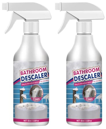 Badezimmer-Reiniger, Duschkabinen Reiniger, Wand & Bodenfliesen Reiniger, Badreiniger WC Reiniger, extra starker Badreiniger Spray, Allzweck-Reiniger für Badezimmer, Glas (2)