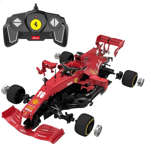 ColorBaby Rastar Ferrari F1 SF1000, ferngesteuertes Rennauto, rotes Rennauto, Kinder- und Erwachsenenautos, Formel 1, Fernbedienung (46982)