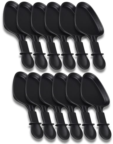 Sartenes de raspador antiadherentes, juego de 1 a 12, mini raspador de triángulo, compatible con dispositivo de raspador Tefal | Diseño ergonómico y fácil de limpiar | SOS ACCESORIO (12)