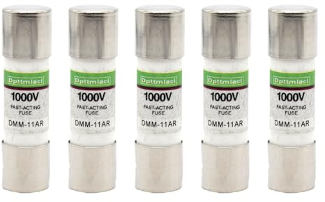 Dpttmlaci Multimeter Fuse DMM-11A-R (DMM 11AR) 1000V Replacement Fuse 10 x 38mm, 3/8 x 1-1/2 (5 pieces)