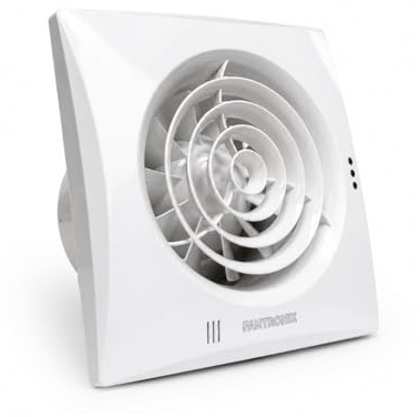 Fantronix 100 mm DC Bathroom Extractor Fan with PIR Motion Sensor | Starts When Movement Is Detected, With A Low-Energy Motor For Wet Rooms And Kitchens