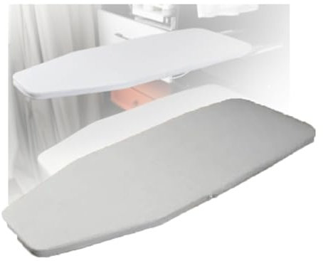 Planche à Repasser rétractable, Pliable et escamotable, montée sur Armoire, Peu encombrante, Facile à Installer, pour Chambre, vestiaire, Maison, Appartement, buanderie (Argent)