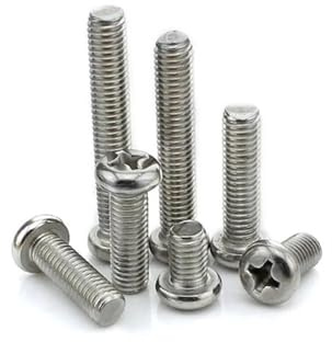 Generisch M0.8 M1 M1.2 M1.4 M1.6 M1.7 Linsenkopf-Kreuzschraube Mikro-Maschinenschrauben SS304(M1X2.5 500PCS)