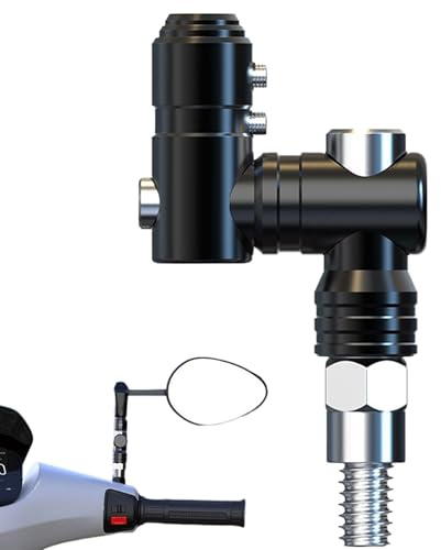 Adapter für Motorradspiegel | Verlängerung für Rückspiegelhalterung | für Sportlenker für Herren, Damen und Familie – ideal für Outdoor, Camping und Radfahren