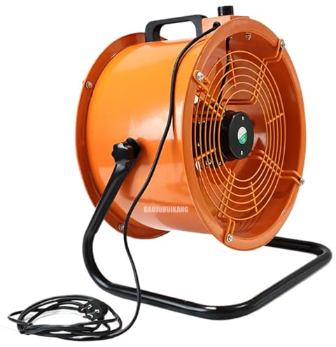 BAOJUHUIKANG 120W,Ventilateur de Sol Portable et Puissant à Haut Volume d'air, Ventilateur de Ventilation Industriel antidéflagrant, Ventilateur à Grande Vitesse à Faible Bruit, pour ateliers