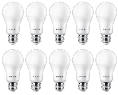 Philips 10x CorePro LEDbulb, A60, E27, Warmweiß 2700K, 1521 lm, 13W, 100W Ersatz, Nicht Dimmbar 10er SPARPACK