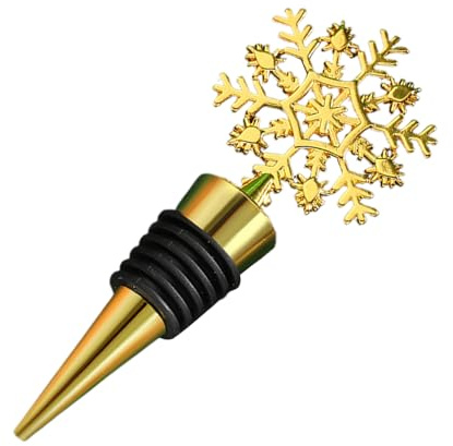 MFYOUPK Tapones Para Botellas | Accesorios De Bar Navideños,Fiesta Vino Tinto Corchos Salvabotellas Copo De Nieve,Para Hombres Hogar Bar Fiesta Navidad Champagne Cerveza Alcohol