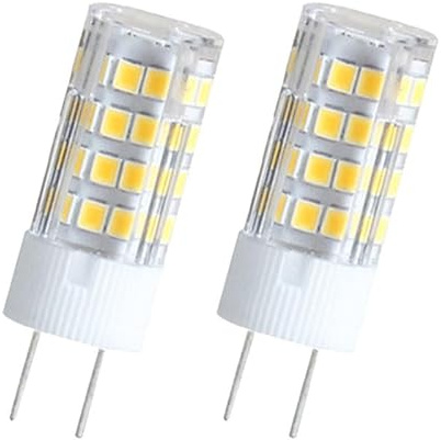 DLEDMOP 2PCS G8 Ampoule LED 5W AC 220V G8 Bi-Pin Base Blanc Chaud 2700K pour Lampe de Bureau Lustre Lumière Éclairage Paysager (5W / Blanc Chaud)