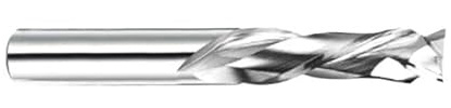 Fraise en carbure à 2 dents, queue de 6 mm, coupe montante et descendante, for fraiseuse CNC, outil fraisage for bois, MDF PVC(1pc 6x22x6x50)