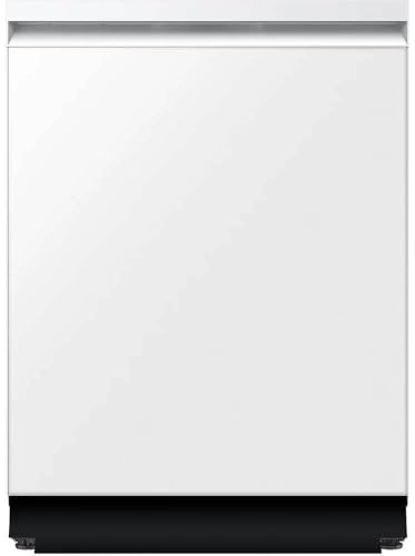 Samsung DW90F89T0U12 38 dBA White Glass Top Control Fully Integrated Smart Dishwasher