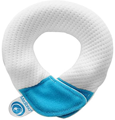 Medibino® | Medizinisch patentiertes Babykissen gegen Plattkopf, Kopfverformungen und Flachkopf | Blau