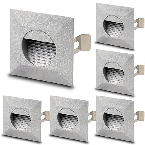 Kwazar Luminaire 6x LED encastrés muraux KAGI 230V LED 2 watts IP54 éclairage mural d'escalier spot mural d'escalier