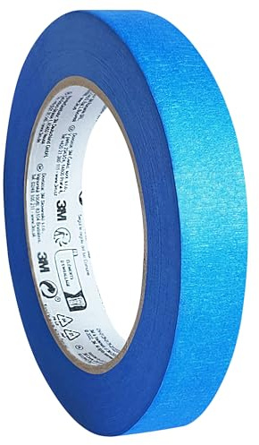 3M Malerabdeckband 2090, blau, 24 mm x 50 m | Universal-Kreppband für saubere Farbkanten, Profi-Qualität