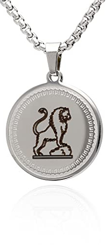 LaraZeidler Berlin Damen Herren Kette Edelstahl mit Sternzeichen Tierkreis Sternbild Zodiac Anhänger individuelle Kettenlänge wählbar.