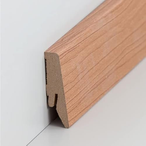 Südbrock 718.5811 | Profilo classico | 18 x 58 x 2500 mm | MDF laminato | ciliegia | battiscopa moderno | 1 pezzo