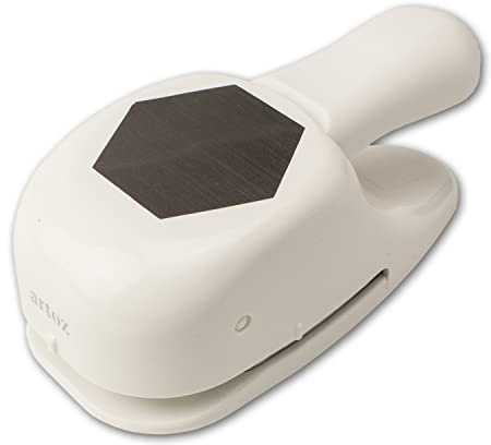 Hexagon Punch - 5 cm Geometric Figure Paper Punch for Crafts, Labels & Decorations - Up to 220 g/m²