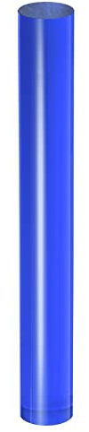 sourcing map Acrylic Clay Roller 8 Inch x 1 Inch Solid Non-Stick Plastic Round Tube Roller Polymer Clay Rod Fondant Rolling Pin for Shaping, Sculpting, Modeling DIY Crafts, Blue