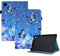 CXTCASE Custodia per Samsung Galaxy Tab A9+/A9 Plus 2023 (SM-X210/SM-X215/SM-X216B) 11.0, PU Intelligente Tablet Cover Samsung Galaxy Tab A9+, Tablet Custodia con Slot, Fiore Farfalla