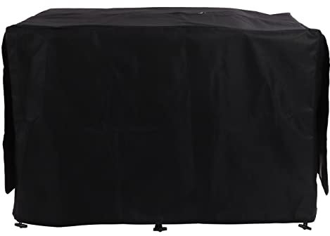 Hundekäfig-Abdeckung, 80 X 50 X 54 Cm/31,5 X 19,7 X 21,3 Zoll, Wasserdicht, Atmungsaktiv, Sonnenschutz, Oxford-Stoff, Welpenkäfig-Abdeckung Für Drinnen Und Draußen(Schwarz)