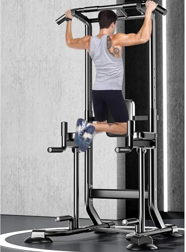 Power Tower, Stazione per trazioni Barra per trazioni Multifunzione Attrezzatura da Allenamento per Allenamento per la Forza di tutto il Corpo a casa Carico Massimo 660 libbre