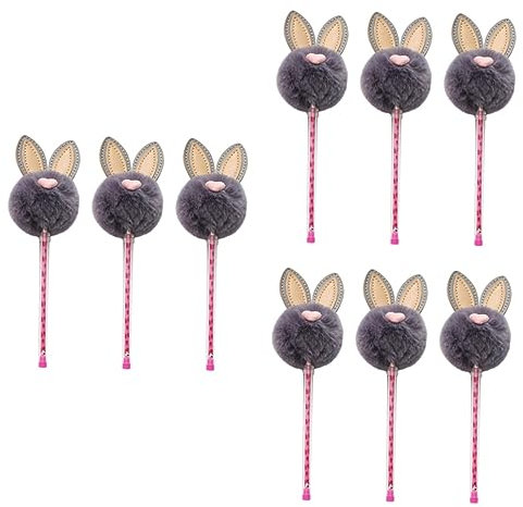 Tofficu 9 Stk Tinte Gelstift Plüschstift 0,5 Mm Tintenstifte 0,5 Mm Stifte Schwarzer Unterschriftenstift Füller Cartoon-tintenstifte Neutrale Stifte Haarball Gelstifte Karikatur Student