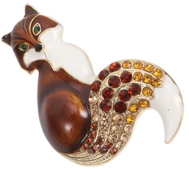 GALPADA 2stücke Elegant Fox Brosche Aus Vintage Design Für Kleidung Taschen Und Schals Für Partys Und Besondere Anlässe Langlebige Farben Und Glanz Perfektes Accessoire Für Jede