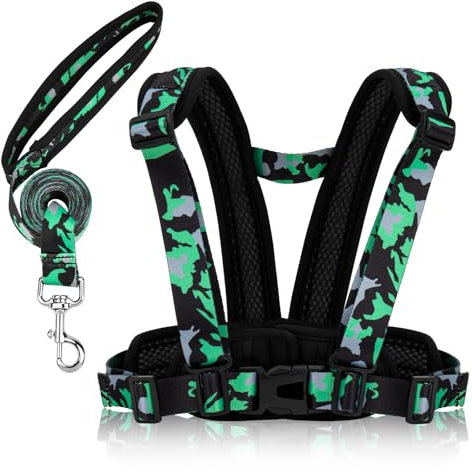 TAOPE Kinder-Lauf- und Schutzgurt, Sicherheitsleine & Laufgurt für Kinder, Verstellbares Sicherheitsgeschirr & Zügel für spielende, Eltern-Kind-Aktivitäten, Mädchen, Jungen, Outdoor-Sportarten - Grün