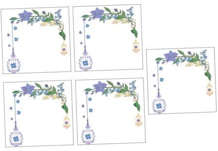 CORHAD 5piezas Pegatinas Decorativas De Interruptores De Luz Diseño De Pájaros y Ramas De Adornos Para Dormitorios Salas y Espacios Infantiles