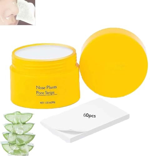 Pore Strips,Blackhead Remover,Deep Cleansing Pore Strips,Blackhead Mask,Black head Remover Peel off Mask,Nose Plants Pore Cleanser Purifying Face Mask,Moisturizes And Enhances Skin Elasticity (1 Pcs)