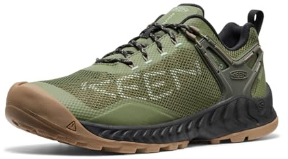 KEEN herr Nxis Evo vattentät vandringssko, Brindle i brons, 43 EU