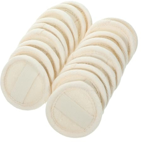 18 Stück Luffa Peeling Pads Natürliche Gesichts und Körperreinigungswerkzeuge Langlebig Bequem mit Praktischen Lanyards für Sanftes Peeling und Strahlende Haut