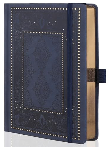TIEFOSSI Dotted Journals für Frauen und Männer, Dot Journals zum Schreiben für Frauen, 160 g/m² Dickes Papier, 190 Nummerierte Seiten, für die Planerorganisation