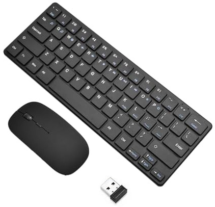 Trådlöst tangentbord och muskombo – trådlöst bluettooth tangentbordsuppsättning, inmatningsenheter och ergonomiska inmatningsenheter, uppladdningsbart kombinationsset