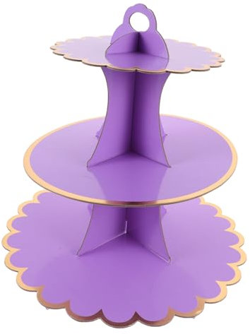 ULTECHNOVO Supporto Per Cupcake in Cartone Torre Per Torte in Espositore Per Dessert Scaffale Per Torte Supporto Decorativo Per Cupcake