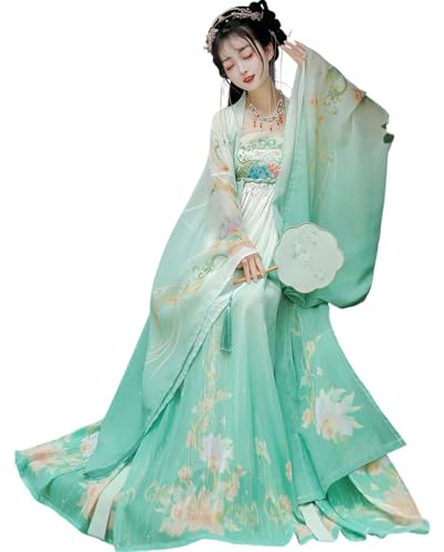 Hanfu Femme Style Chinois Robe Fée Élégante pour Halloween Noël Déguisements Cosplay Princesse D'été