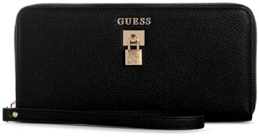 GUESS Geldbörse Yesba SLG Large Zip Around Wallet Black schwarz