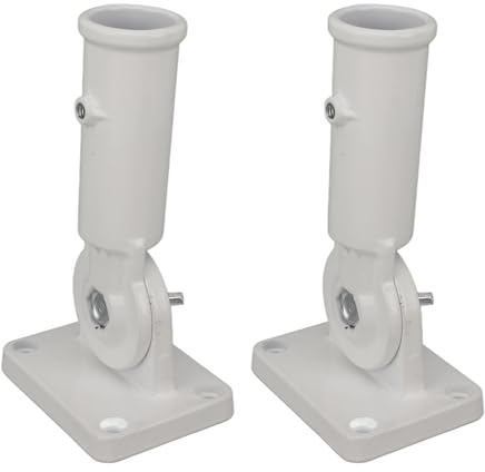 Zerodis Home Hardware Halter Aluminiumlegierung 180 Grad Winkel für Home School Office Verwendung Verstellbarer Fahnenmast