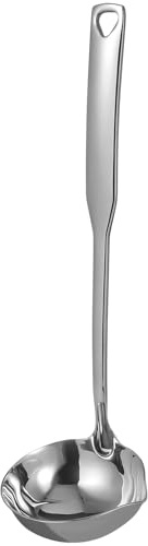 OSALADI Louche à Soupe Inox 304 Cuillère Service Profonde Avec Bec Verseur Précision Manche Long Pour Buffet Réception La Cuisine Professionnel