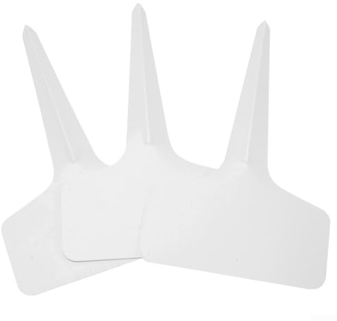 Hosrivae Lot de 100 étiquettes en plastique pour plantes - En PVC - Réutilisables et résistantes aux intempéries - Pour jardin de crèche, bonsaï et serre, 6 x 3 x 10 cm