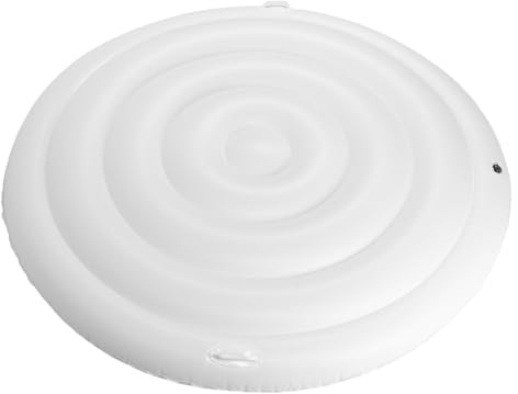 Yinhing Uppblåsbart Bubbelbadkåpa 5,4 Ft PVC Regntätt Skyddande Runt Lock Lämpligt för Uppblåsbara Badtunnor Utomhus och SPA-pooler med Förbättrat Väder och