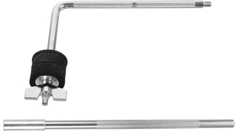 Beavorty Soporte de Brazo para Platillos de Batería Poste Extra Largo Metálico, Accesorio Multifuncional para Expansión de Soporte de Platillos, Compatible Caja y Tambores, Adecuado
