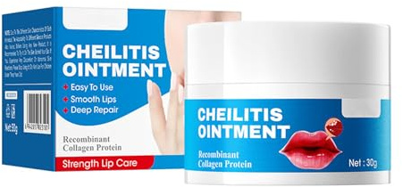 Chei-litis Ointment Lip Cream - Intensive Repair for Dry, Cracked, In-flamed Lips - Hydrating Lip Balm - Soothing Moisturiser for Angular - Lips Care & Dead Skin Exfoliate For Winter & Autumn