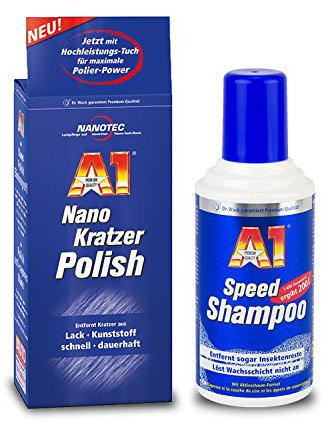 Dr. Wack A1 Nano Kratzer Polish Kratzerentferner + Speed Shampoo Aktivschaum