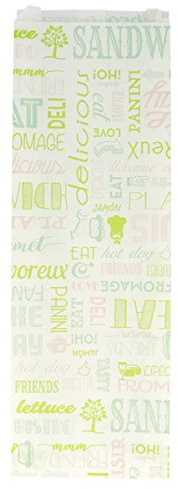 García de pou - 500 unité - Sacs Baguettte Garni 'Parole' 32 G/M2 12+4X35 Cm Blanc Parch.Ingraissable