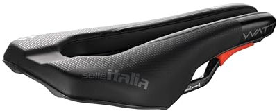 Selle Italia WATT Kit Carbonio Superflow - Sella Bici da Triathlon e Crono, Telaio Rigido in Carbonio, Foro Anatomico - Taglia Unica, Nero