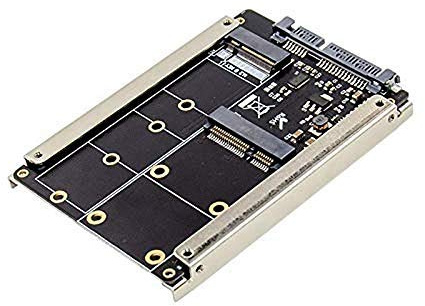 mSATA & M.2 B-Key NGFF2 en 1 Sized Multiple SSD to SATA 3 III Adapter Converter bkey Msata to SATA 3.0 Card case
