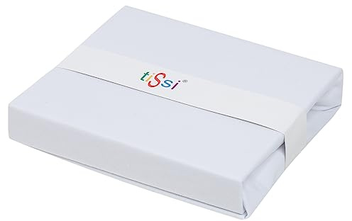 tiSsi MAXI BOXSPRING spännlakan sidosäng 90 x 50, vit