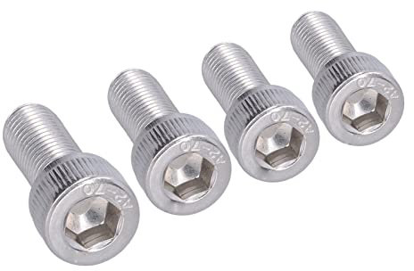 Bullone a Esagono Incassato a Testa Esagonale a Testa Esagonale da 4 Pezzi M10 Bullone a Esagono Incassato in Acciaio Inossidabile A2 da 1,25 Mm a Passo Fine Hardware di Fissaggio(M10*25)